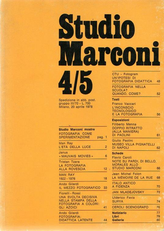 Studio Marconi 4/5 - copertina