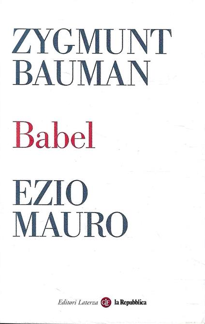 Babel - Zygmunt Bauman - copertina