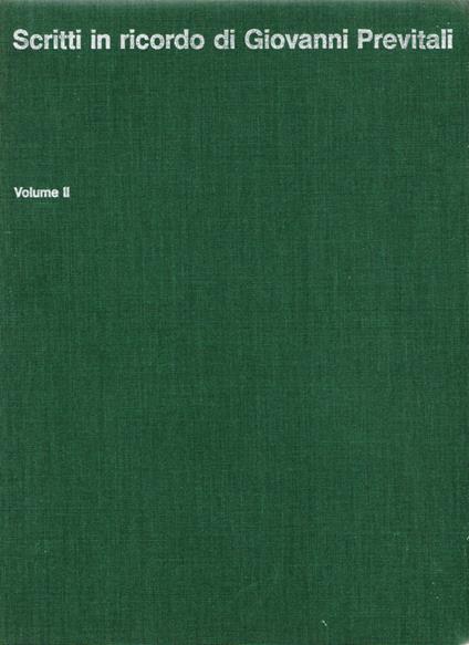Scritti in ricordo di Giovanni Previtali volume 2 - copertina