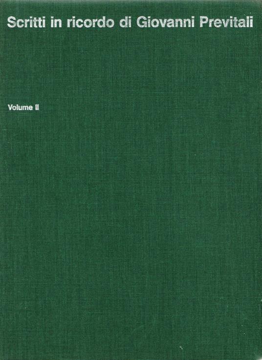 Scritti in ricordo di Giovanni Previtali volume 2 - copertina