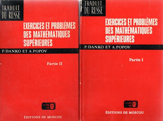 Exercices et problemes des mathematiques superieures (2 vol.) - copertina