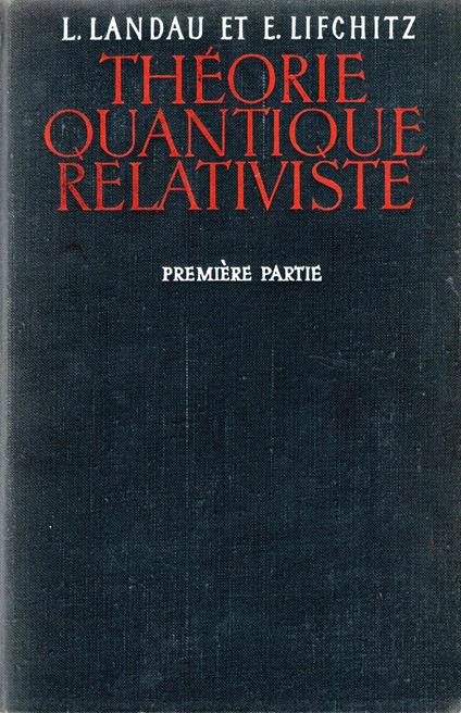 Theorie Quantique Relativiste (Première partié) - copertina