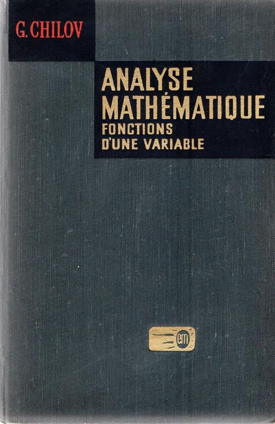 Analyse mathematique : Fonctions d'une variable - copertina