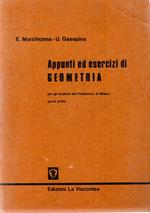 Appunti ed esercizi di geometria