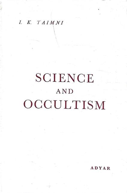 Science and Occultism - copertina