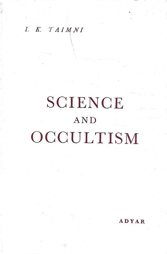 Science and Occultism - copertina