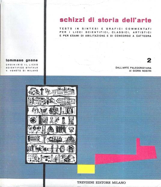 Schizzi di storia dell'arte. n.2: dall'arte paleocristiana ai giorni nostri. Testo in sintesi e grafici commentati per i licei scientifici, classici, artistici e per esami di abilitazione e di concorso a cattedra - Tommaso Gnone - copertina
