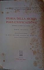 Storia della Sicilia post unificazione Due volumi: parte seconda e parte terza