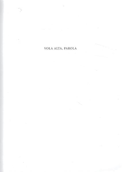 Vola alta, parola. Vent'anni di Edizioni Colophon (Catalogo della Mostra - Milano, 2008) - copertina