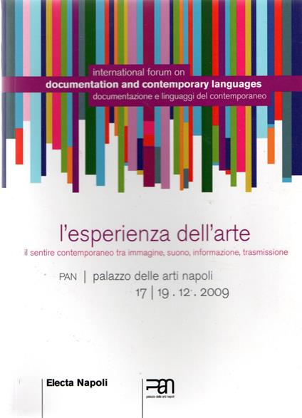 L' esperienza dell'arte - copertina