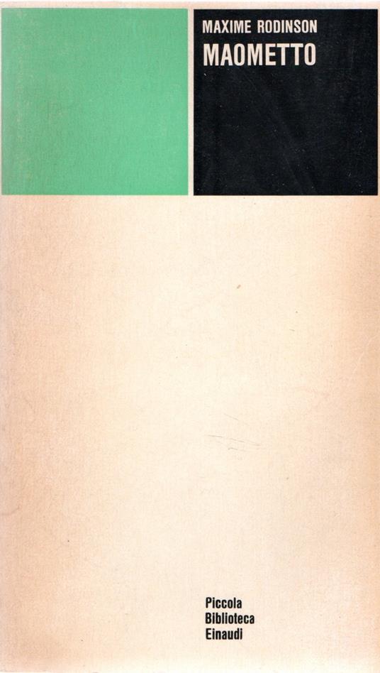 Maometto - Maxime Rodinson - copertina
