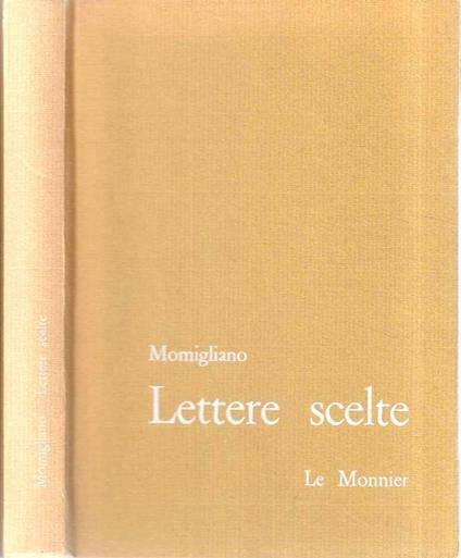 Lettere scelte - Attilio Momigliano - copertina