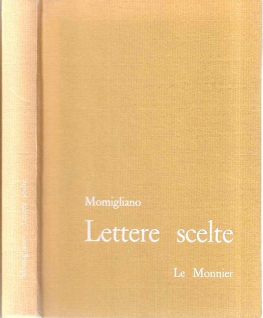 Lettere scelte - Attilio Momigliano - copertina