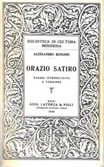 Orazio satiro. Saggio introduttivo e versione (Collana 