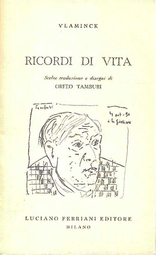 Ricordi di vita - Maurice Vlaminck - copertina