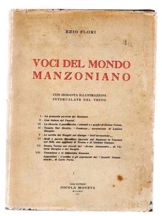 Voci del Mondo Manzoniano - copertina