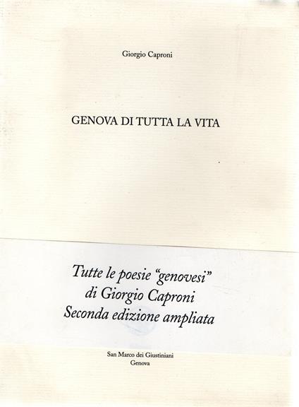 Genova di tutta la vita - Giorgio Caproni - copertina
