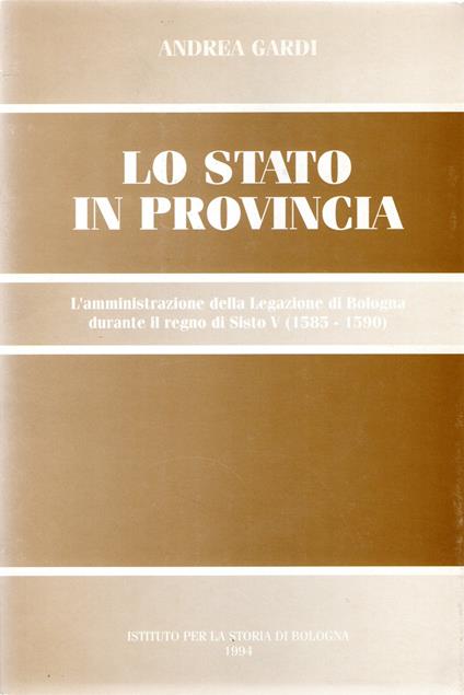 La stato in provincia - copertina