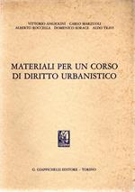 Materiali per un corso di diritto urbanistico