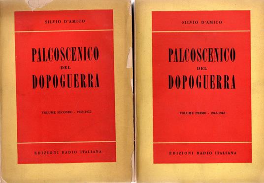 Palcoscenico del Dopoguerra (2 vol.) - Silvio D'Amico - copertina