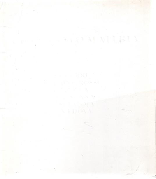 Cifra - Gesto - Materia : Burri, Capogrossi, Colla, Fontana, Scialoja, Vedova - copertina