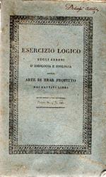Esercizio logico sugli errori d'ideologia e zoologia ossia arte di trar profitto dai cattivi libri. Dissertazione