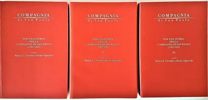 Per Una Storia Della Compagnia Di San Paolo (1563-1853) 3 Volumi - copertina