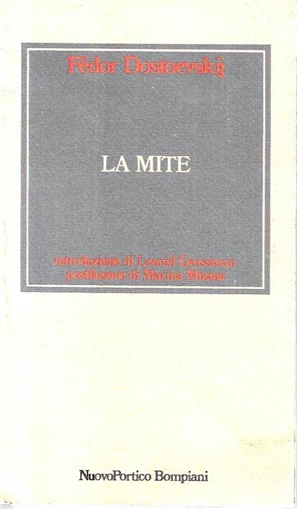 La mite - Fëdor Dostoevskij - copertina