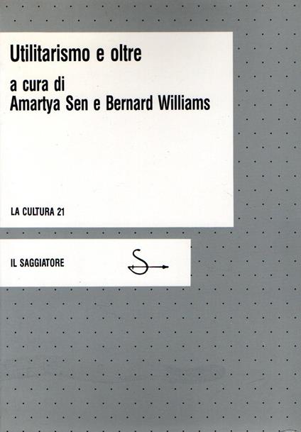 Utilitarismo e oltre - copertina