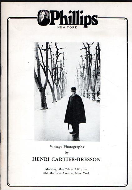 Phillips: Vintage Photographs by Henri Cartier-Bresson - copertina