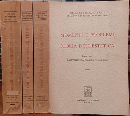Momenti e problemi di Storia dell'Estetica (3 vol.) - copertina