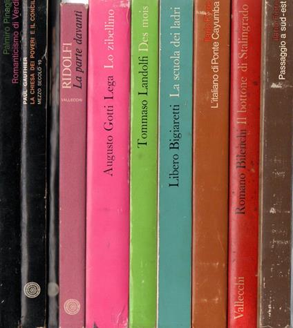 Offerta!!! Lotto di 10 saggi Vallecchi mai letti - copertina