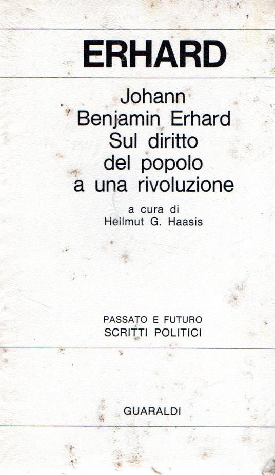 Erhard : Sul diritto del popolo a una rivoluzione - copertina