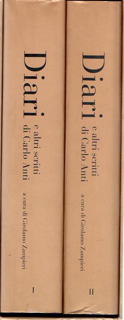 Diari e altri scritti di Carlo Anti (2 vol. in cofanetto) - copertina