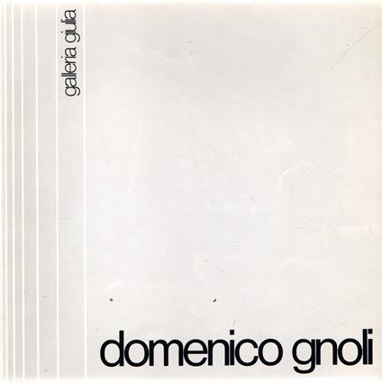 Domenico Gnoli - copertina