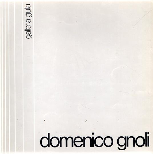 Domenico Gnoli - copertina