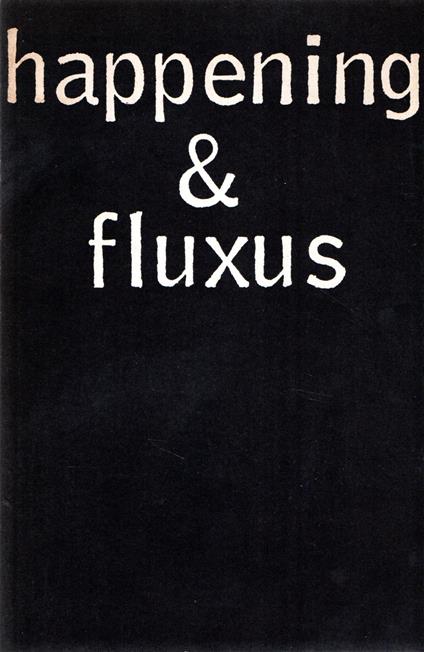 Happening & Fluxus - copertina