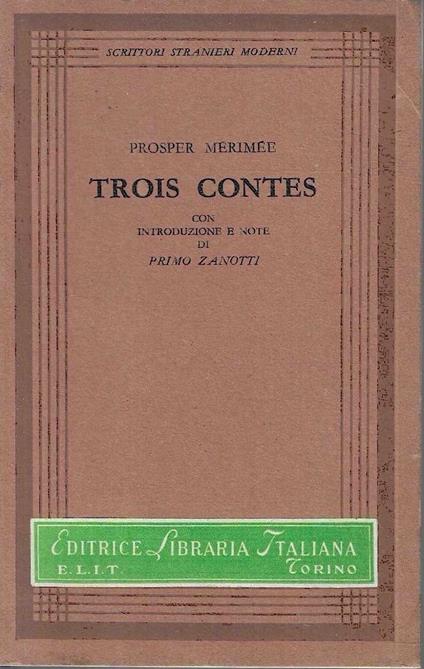 Trois Contes - copertina