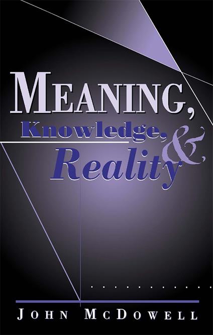 Meaning, Knowledge, and Reality - copertina
