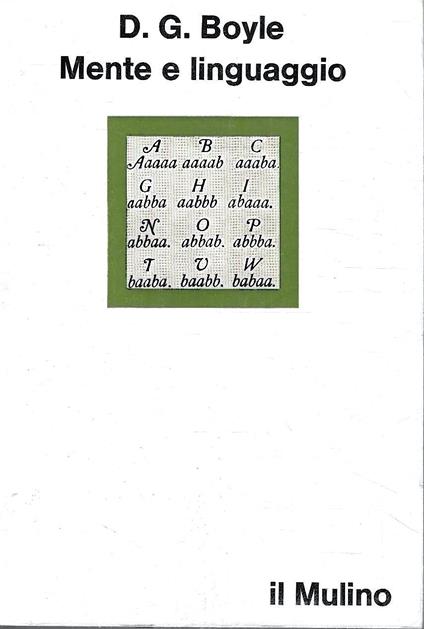 Mente e linguaggio - copertina
