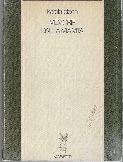 Memorie dalla mia vita - Karola Bloch - copertina