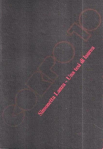 Una tesi di laurea - copertina