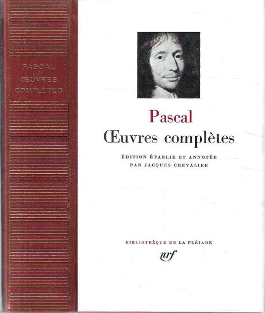 Oeuvres complètes - Blaise Pascal - copertina