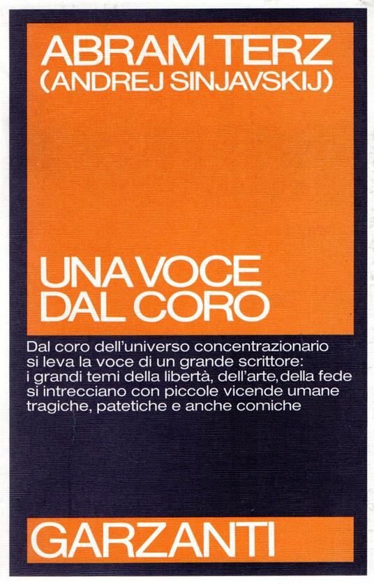 Una voce dal coro - Abram Terz - copertina