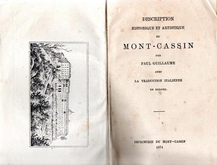 Description Historique et Artistique du Mont-Cassin - Paul Guillaume - copertina
