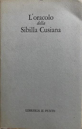 L' oracolo della Sibilla Cusiana - copertina