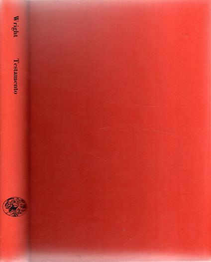Testamento - Frank Lloyd Wright - copertina