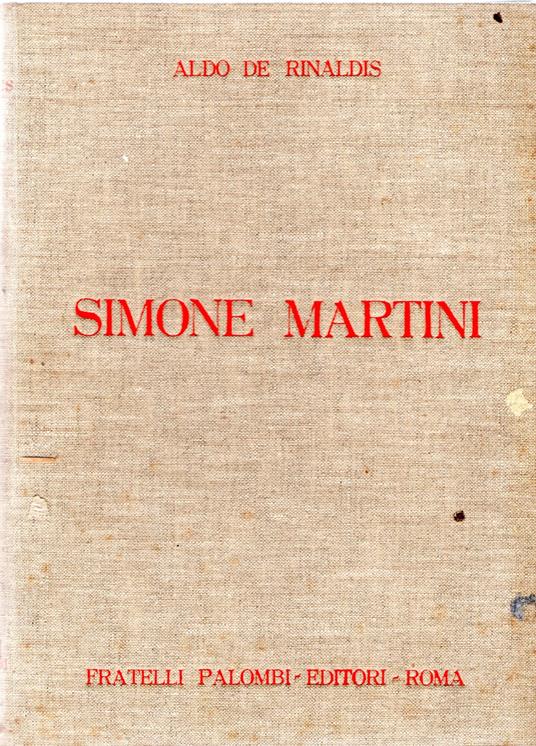 Simone Martini - Aldo De Rinaldis - copertina