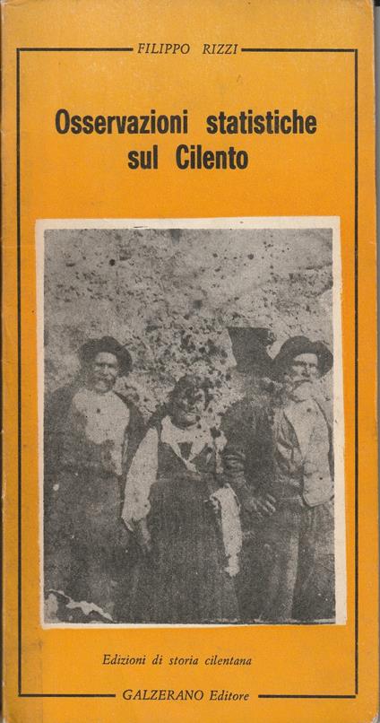 Osservazioni statistiche sul Cilento - copertina