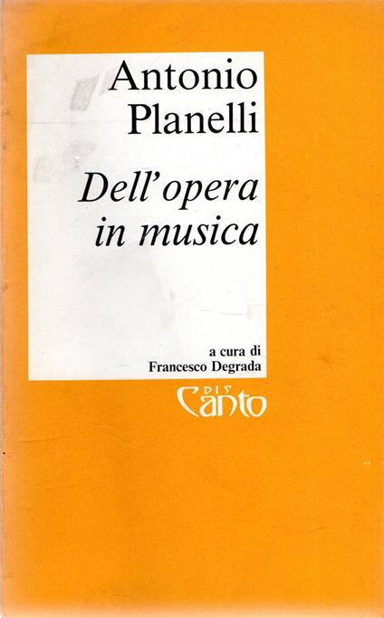 Dell'opera in musica - copertina